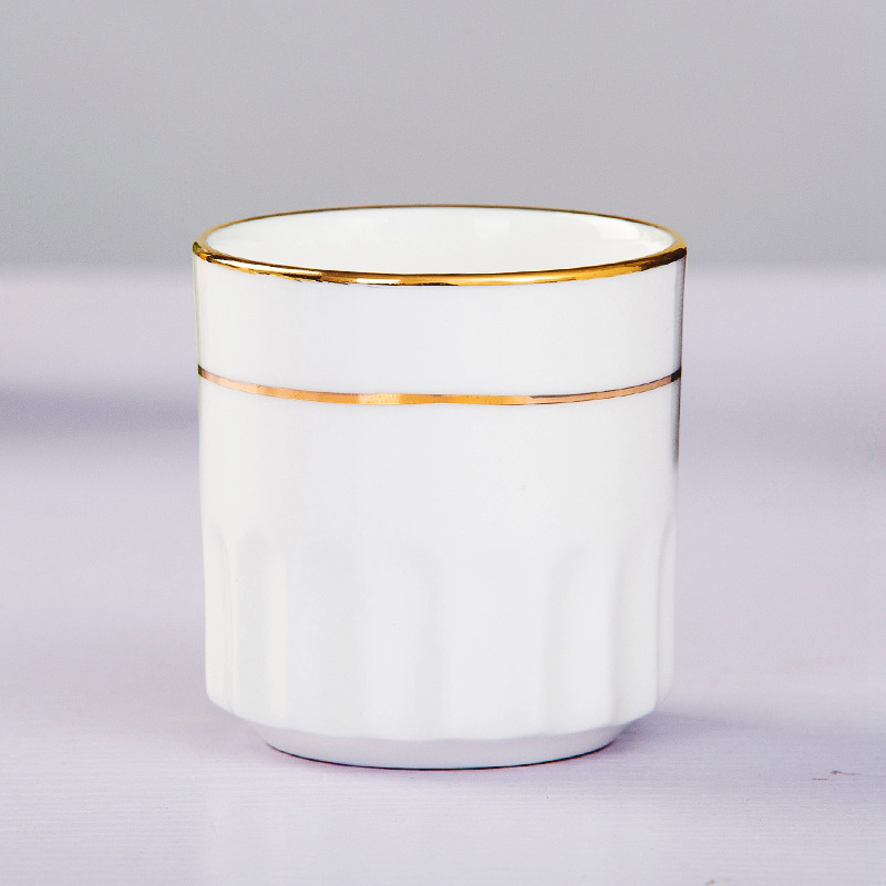 Cup by hand paint hotel table matching cups of jingdezhen ceramic tableware pure white ipads China cups water