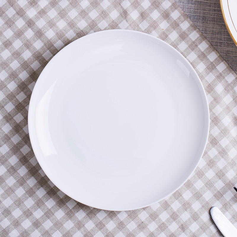 Jingdezhen ipads porcelain hotel put a full set of pure white desk tray to use spoon set in western - style restaurant tableware can order LOGO