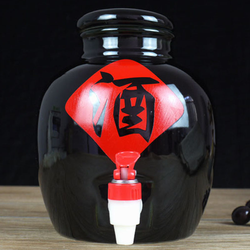 Jingdezhen ceramic jars bottle 5 jins of an empty bottle expressions using sealed bottle storage bottle wine altar