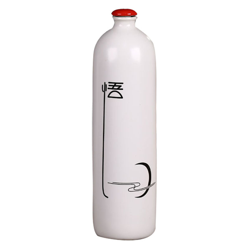 Jingdezhen ceramic bottle is empty bottle 1 catty creative hip flask furnishing articles contracted seal wine wine wine