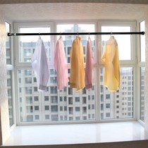 White yarn blinds bathroom straight lever type hanging curtains with no drilling black window curtain rods multifunction 4 5 Balcony No Holes