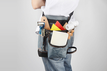 Sticker wallpaper construction tools small mini wallpaper kit running bag canvas Oxford cloth hanging bag tool bag