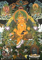 Tibetan Buddhism portrait Yellow God of Wealth with all surnames Five surnames Five Surnames Five Surnames Five Surnames Five surnames Five surnames Five surnames Five surnames Five surnames Five
