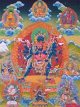 Tibetan Buddhist portrait Shengle King Kong portrait Shangle King Kong photo observation version Tantric portrait Multi-material production