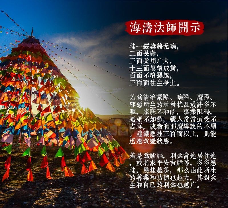 彩印竖挂( 龙达 大风马)经幡旗 经旗 风马旗龙达 增好运