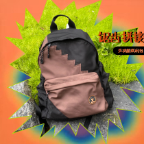 Sa carved nylon Sawtooth splicing backpack leisure travel outdoor student schoolbag large capacity original 2021 New