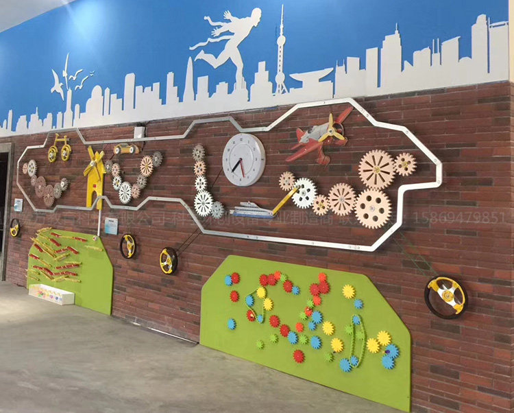 幼儿园小学科学实验室探索发现环创齿轮演示墙面装饰 机械齿轮墙