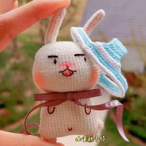 Handmade DIY crochet wool doll 181 fat rabbit Chinese electronic illustration tutorial cute doll doll