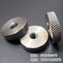 304 stainless steel knurled nut flat head knurled enlarged outer diameter round head nut M4M5M6M8M10M12
