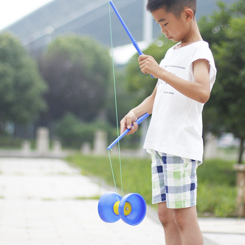 儿童成人初学者空竹专卖 双头配抖杆 校园 学生扯铃 风竹包邮