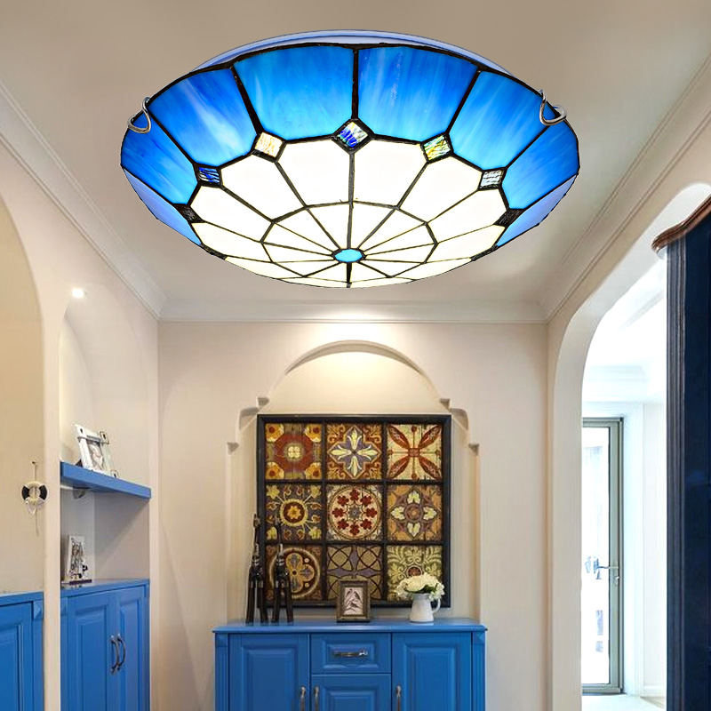 地中海系列 波西米亚客厅阳台卧室吧台餐厅厨房蒂凡尼吸顶灯_7折现价