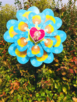 Big windmill childrens toys Flower Room Girl hot sale cartoon pattern windmill toy birthday party venue layout