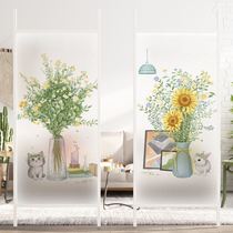 Toilet anti-peep film shower room tempered glass anti-explosion film adhesive decorative sticker free of glue door sticker self-adhesive-impermeable