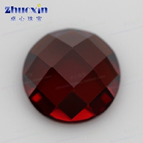 Round Flat Bottom Turtle Face Zircon Naked Stone Withdrawal Face Pomegranate Red Large Red CZ Medecine Imitation Diamond Jewellery Accessories DIY