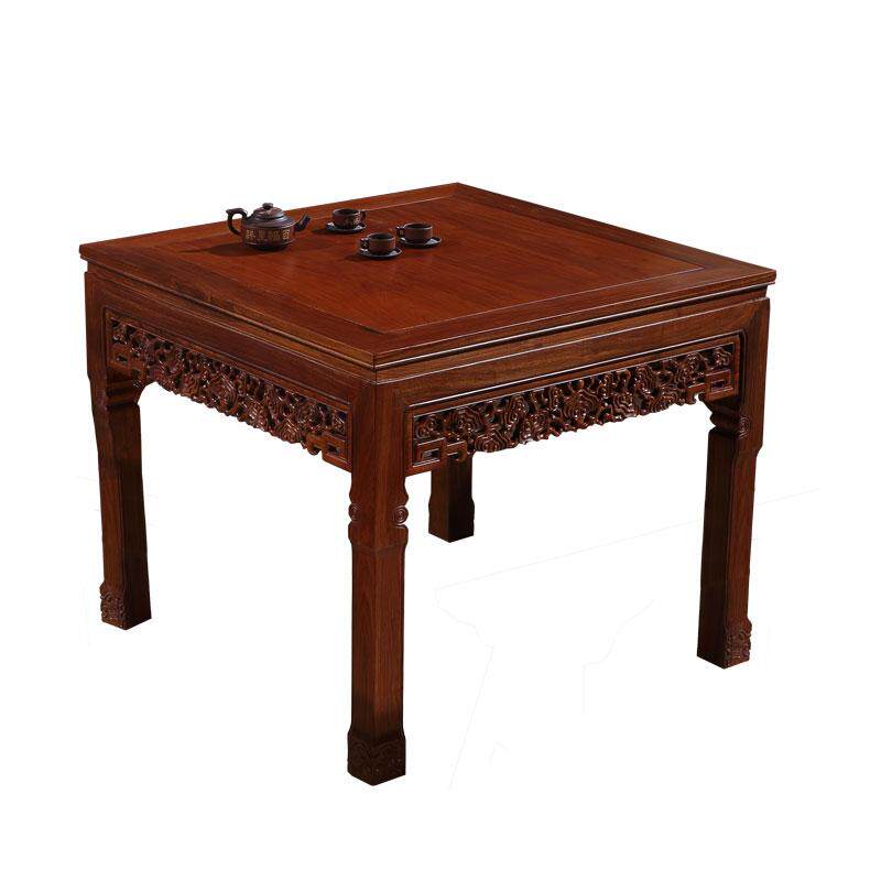 全实木方桌非洲花梨木四方桌红木八仙桌方形桌客厅餐桌椅组合家具