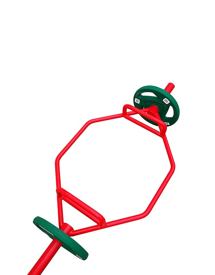 大环形奥杆曲杆杠铃杆助力专业健身器材专业硬拉耸肩六角杠