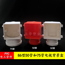 PVC86 Type TV Background box Film and TV Wall Private Line Box Home Audio Wire Box Audio Line Secluded 50 75