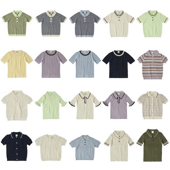 Children's knitted T -shirt women's striped short sleeve top parent -child installation of small and young children's infant service INS model 24 spring and summer FUB
Children's knitted T -shirt women's striped short sleeve top parent -child installation of small and young children's infant service INS model 24 spring and summer FUB