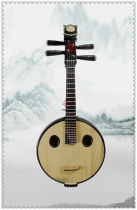 Redwood painted high-pitched Ruan Guangning instrument Zhang Xinhua