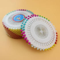 8 color round head pearlescent needle Chinese knot bead needle handmade string bead accessory DIY tool