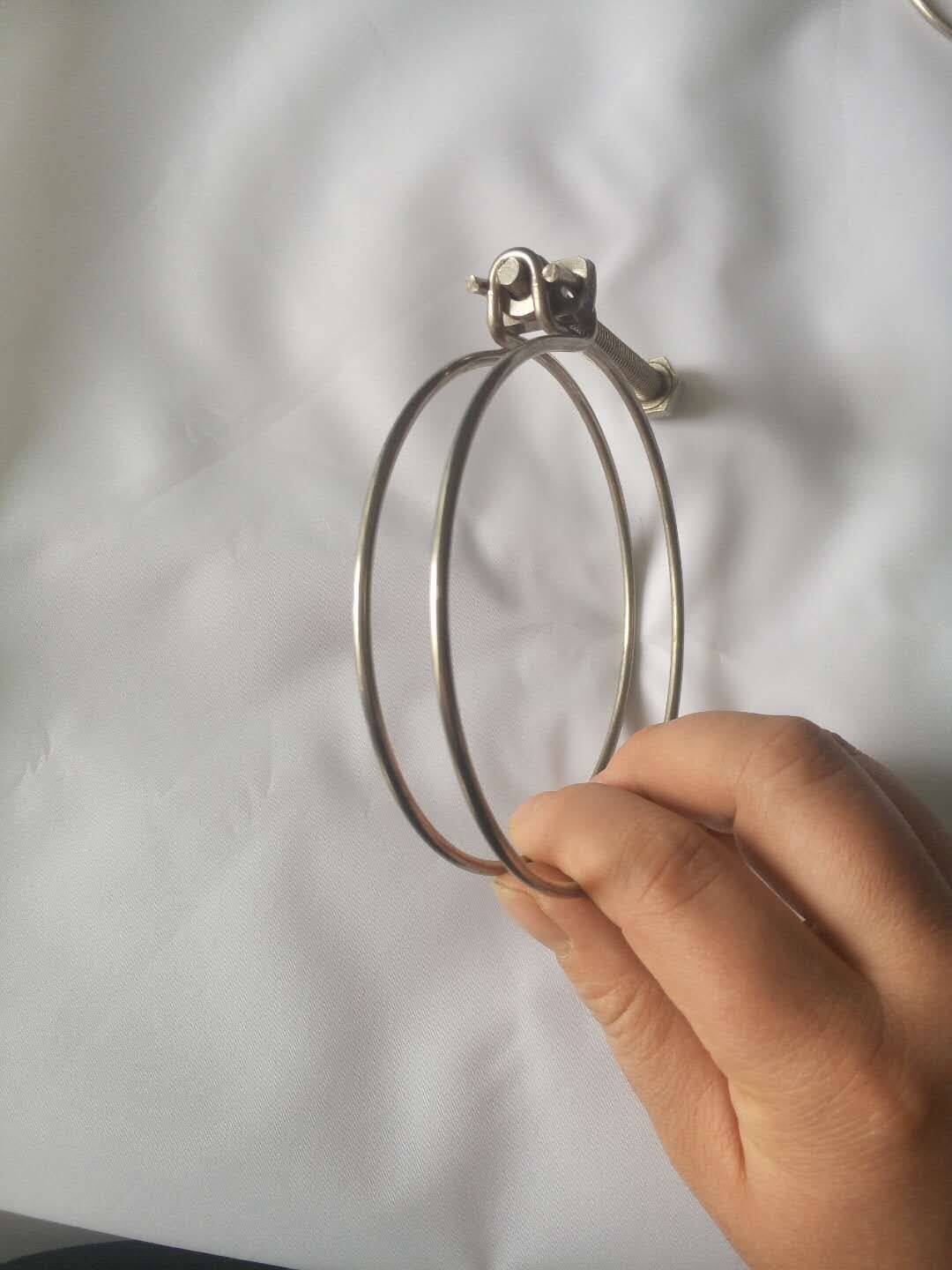 304不锈钢丝卡箍不锈钢喉箍双钢丝箍喉箍卡箍抱箍海阔橡塑