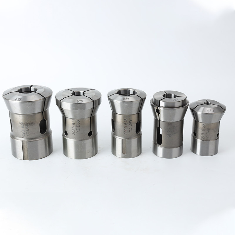 现货弹簧钢数控车床夹头52型46机36#42型25圆孔四六角cnc筒夹