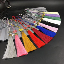 Small tassel spike pendant metal China knot alloy cap small spike Gufeng Hanfu press bookmarks fan tassel tassel