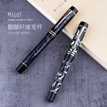 Carpenter M600T bicolor gold plated large tip male and female adult writing Handwriting Gift Iridium gold pen acetate fiber material