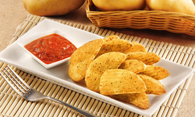 带皮薯角500g分装冷冻马岭薯块油炸半成品 西餐小吃