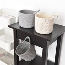 ins storage basket fabric finishing box desktop remote control storage basket weaving basket frame household small sundry basket hanging basket