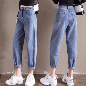 2019年网红高腰牛仔裤女