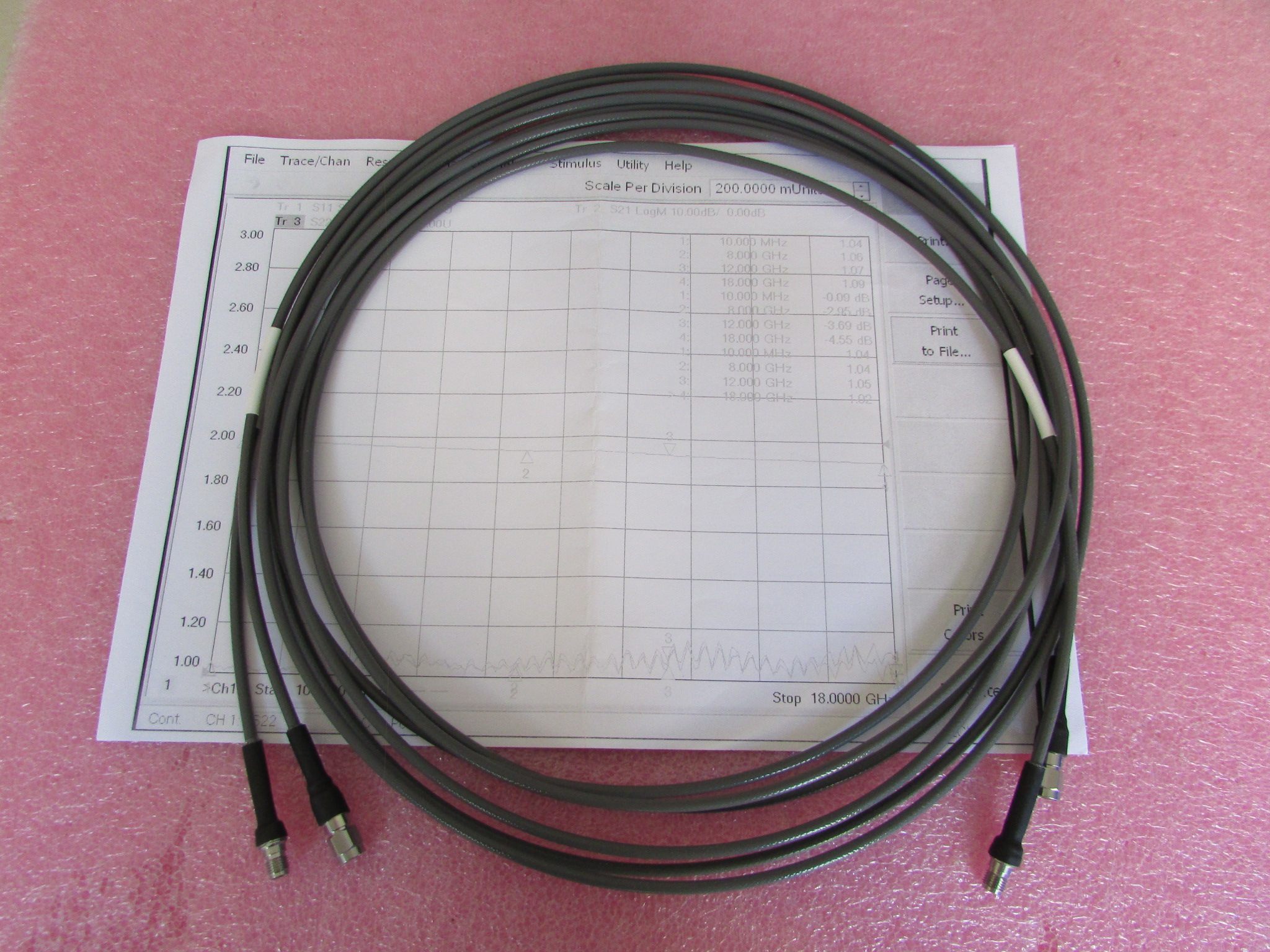 shwcb3000ssfmsma公3mdc18ghz射频同轴测试电缆