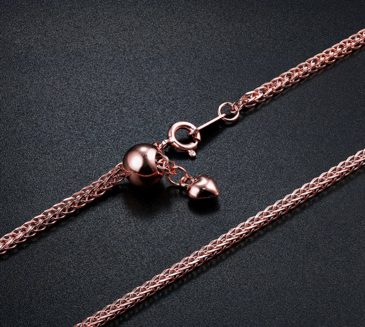 万能链长款925纯银镀金项链女镀18k金玫瑰金加粗肖邦毛衣链单链