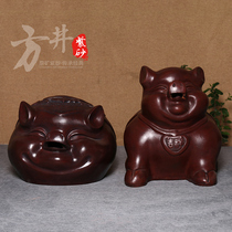 Large number of purple sand pig storage money pot Merchants Opening gifts Artisanal Savings Pot Gift Deposit Money Just Ca Nt Get Into The Golden Pig