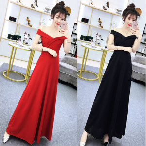 sexy new shoulder length dress evening dress long dress