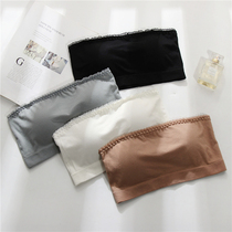 Summer thin wear wipes underwear without shoulder strap anti-walking beautiful back net red blast closing outer wear