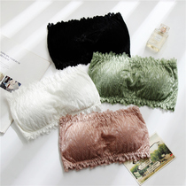 Lace wipes underwear without shoulder-wear anti-slip wrapped in the summer wear to prevent walking and shading the chest gathered