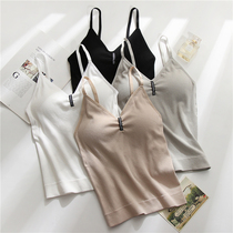 The new 2021 blast inside the one - shaped network red vest female underwear lingerie gather to wipe the bra