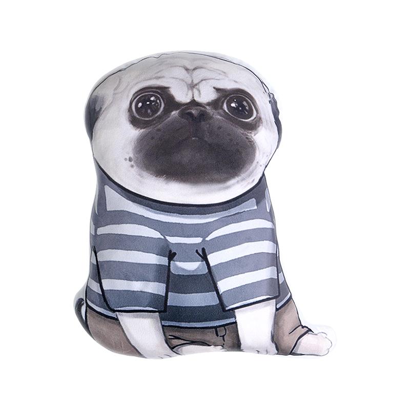 吾皇万睡原创可爱卡通巴扎黑单身狗抱枕公仔车