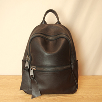 Leather Womens Shoulder Bag Soft Leather Head Layer Cowhide 2021 New Large Capacity Leisure Men and Womens Universal Neutral Backpack