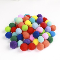 Early childhood education handmade high elastic hair ball 15 20 25mm mixed color DIY POMPOM ball