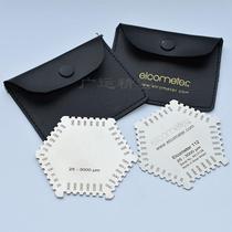 Stainless steel hexagonal wet paint measurement Wet film thickness gauge Wet film thickness gauge Comb gauge Wet film card