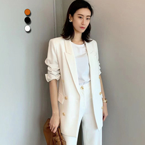 2021 amasch new spring and autumn new casual double-breasted professional Long Sleeve Blazer womens 5400373