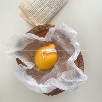 Korean ins handmade lemon cheese aromatherapy candle simple niche home decoration atmosphere decoration photo props