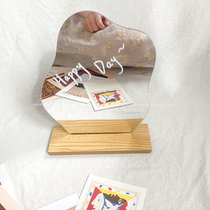 Korean ins style with the same style simple niche irregular decorative mirror homestay desktop makeup mirror shooting props