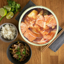 Dalian Hongta Inner Mongolia beef canned braised pork ready-to-eat convenient nutritious food tendon head brain 130g*6 cans