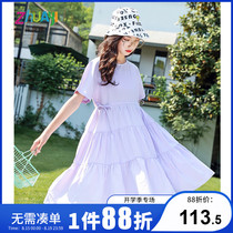 Summer thin cotton girls dress loose Western style childrens pleated cake skirt girl princess skirt summer dress