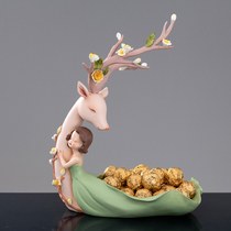 Nordic creative home storage ornaments living room table coffee table fruit snacks nuts key personality decorative tray