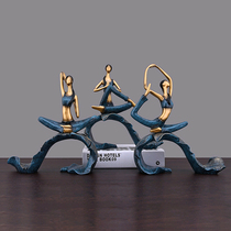 Creative yoga girl home decorations small ornaments living room TV cabinet bookcase desktop room decoration crafts