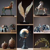 Office ornaments creative leadership porch cabinet bookcase high-end soft decorations home desktop globe